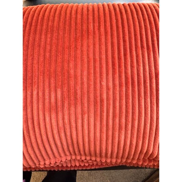 Fall Harvest “Together” Rectangle Decorative Pillow 23x13 Tan Orange Corduroy - Picture 6 of 6